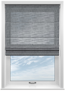 Novara Voile, Pebble Grey - Motorised Roman Blind
